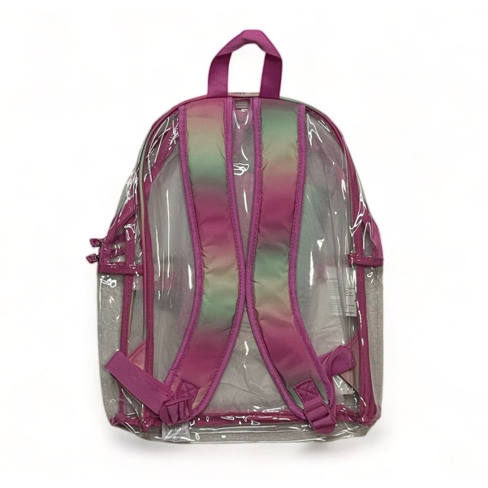 Eastsport Clear Backpack With Zipper Pouch Set - Multiple Colors, Pack of 4, New - Picture 14 of 16